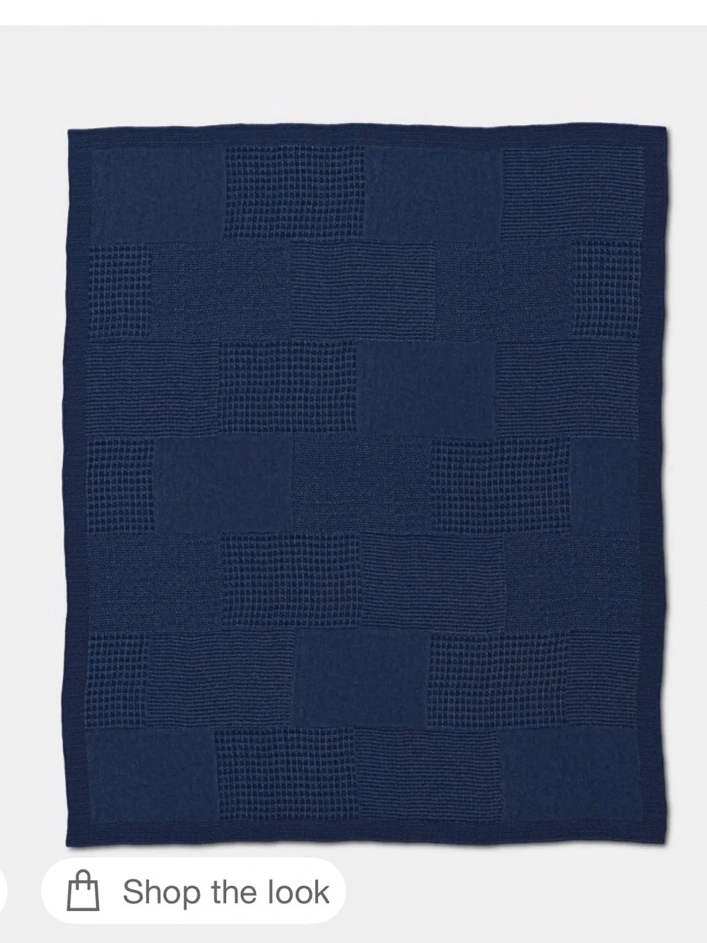 Threshold Navy Knit Throw Blanket - Deep Navy Cozy Throw